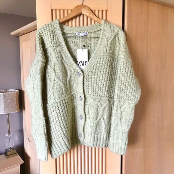 ✨ ZARA PATCHWORK KNIT CARDIGAN✨ - Picture 11 of 13